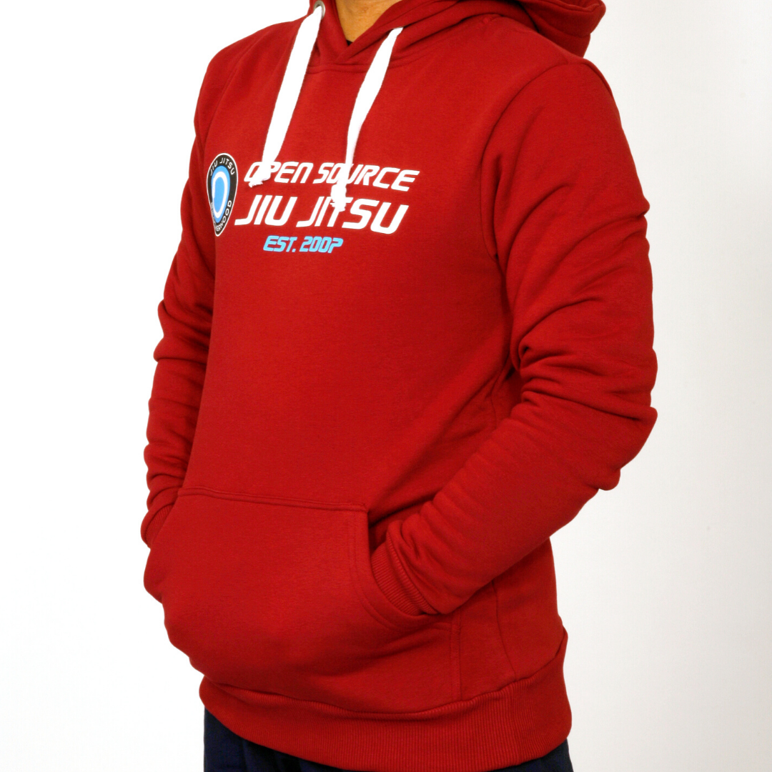 'Open Source Jiu Jitsu' Hoodie  (Red)