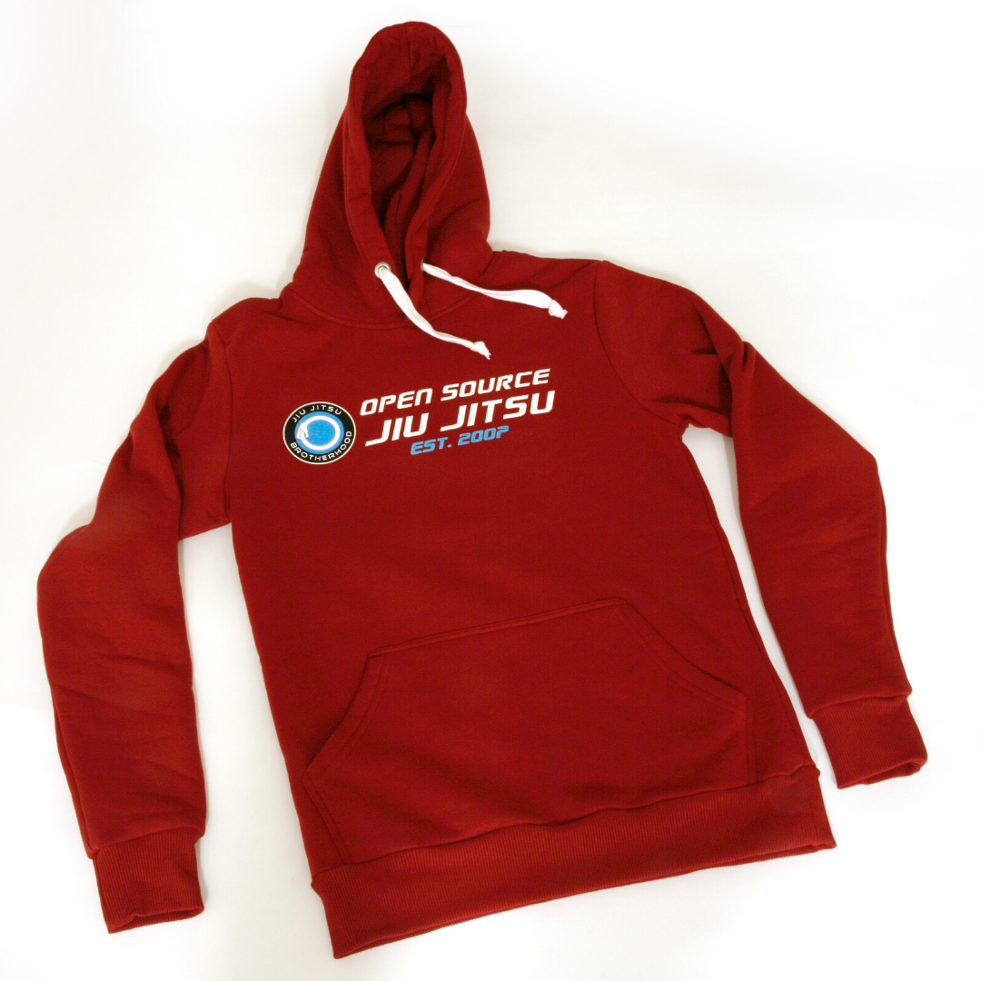 'Open Source Jiu Jitsu' Hoodie  (Red)